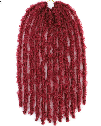 14 12 inch Butterfly Faux Locs Crochet Hair Braids Pre looped Distressed Goddess Butterfly Soft Locs Crochets Braids Cheveux Lok Caethelstore.com