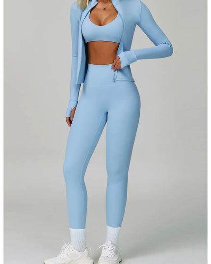 2/3-Piece Activewear Set – Sports Bra & High Waist Leggings Caethelstore.com