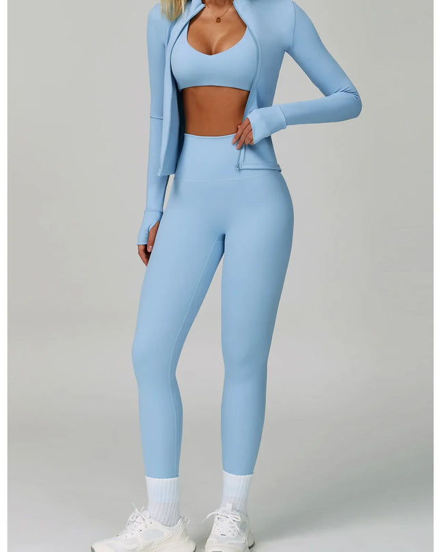 2/3-Piece Activewear Set – Sports Bra & High Waist Leggings Caethelstore.com