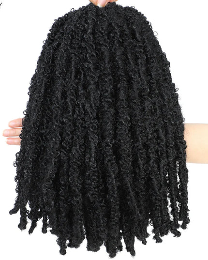 14 12 inch Butterfly Faux Locs Crochet Hair Braids Pre looped Distressed Goddess Butterfly Soft Locs Crochets Braids Cheveux Lok Caethelstore.com