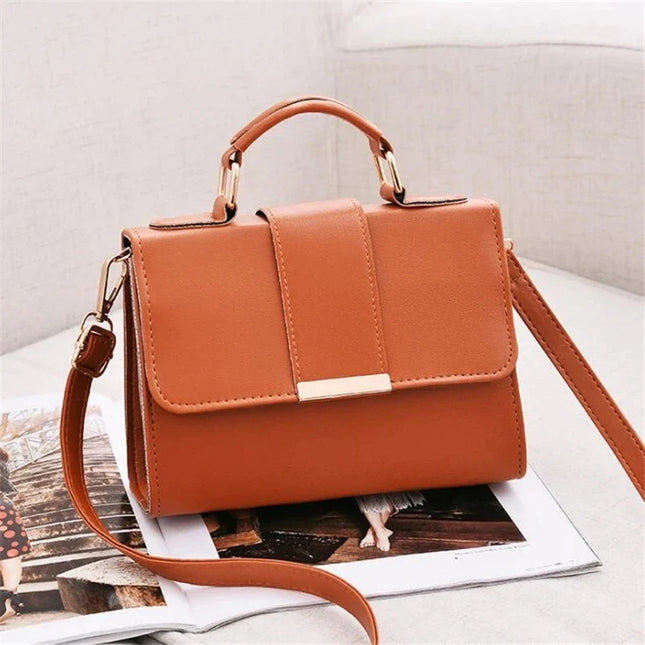 Women's Fashion Bag: PU Leather Crossbody Bag with Top Handle - Stylish Messenger Bag for Ladies