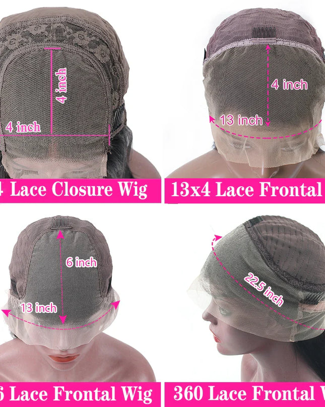 HD 13x4 Chocolate Brown Lace Front Human Hair Wigs For Women Body Wave Transparent 360 Full Lace Frontal Wigs On Clearance Sale