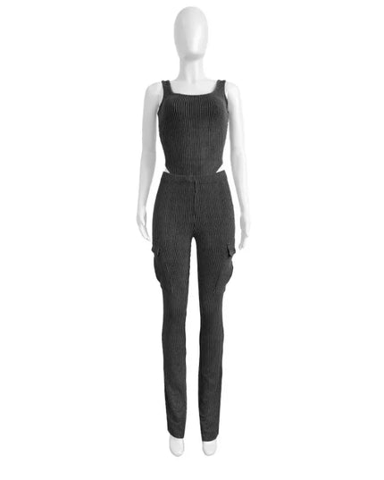 Cargo Pants with Pockets Set