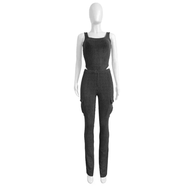 Cargo Pants with Pockets Set