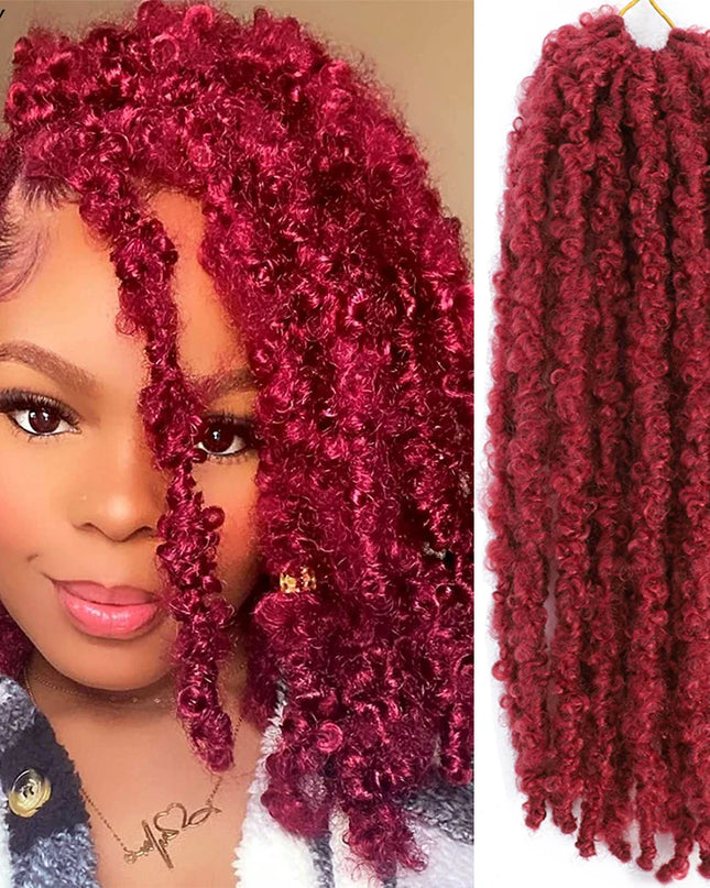 14 12 inch Butterfly Faux Locs Crochet Hair Braids Pre looped Distressed Goddess Butterfly Soft Locs Crochets Braids Cheveux Lok Caethelstore.com