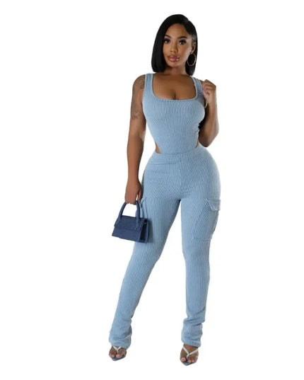Cargo Pants with Pockets Set