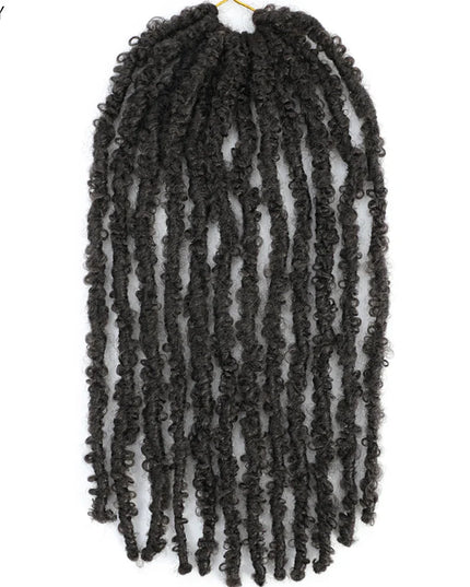 14 12 inch Butterfly Faux Locs Crochet Hair Braids Pre looped Distressed Goddess Butterfly Soft Locs Crochets Braids Cheveux Lok Caethelstore.com