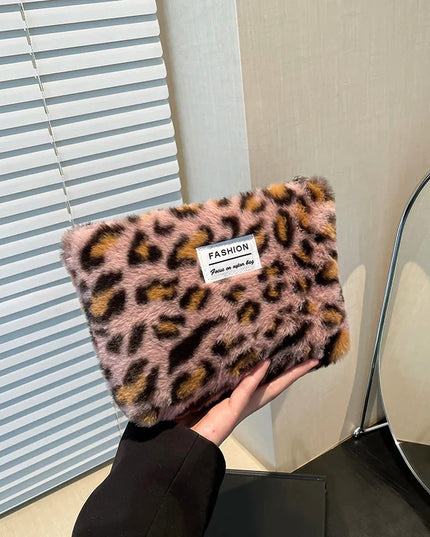 Leopard Print Retro Makeup Bag | Large Capacity Cosmetic Bag & Fashion Portable Storage Bag (Travel Toiletry Bag)
