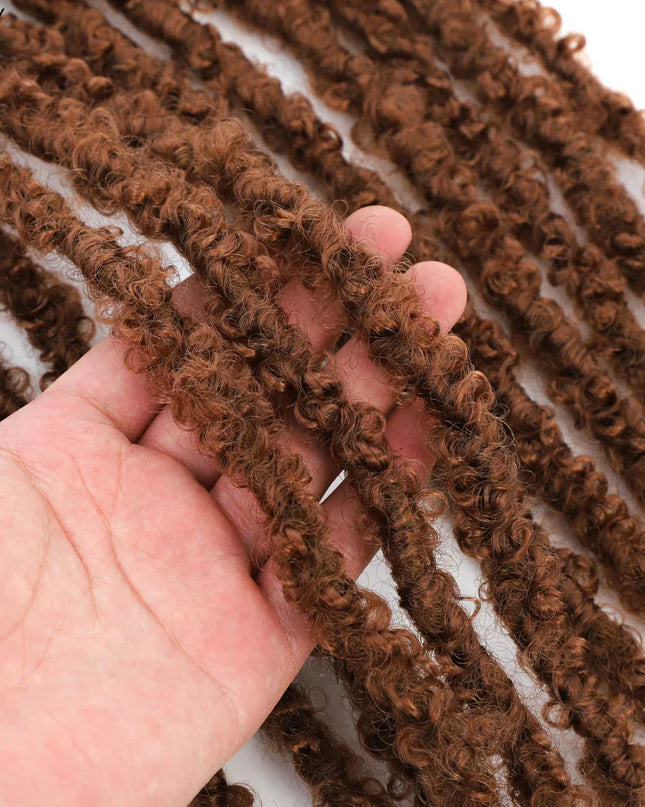 14 12 inch Butterfly Faux Locs Crochet Hair Braids Pre looped Distressed Goddess Butterfly Soft Locs Crochets Braids Cheveux Lok Caethelstore.com