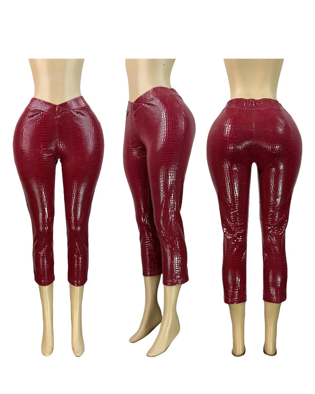 Sexy Leather Bodycon Shorts
