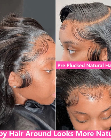 HD Transparent 13x4 13x6 Body Wave Lace Front Wig Pre Plucked 360 Lace Frontal Wig Human Hair Wigs For Women 4x4 Closure Wig