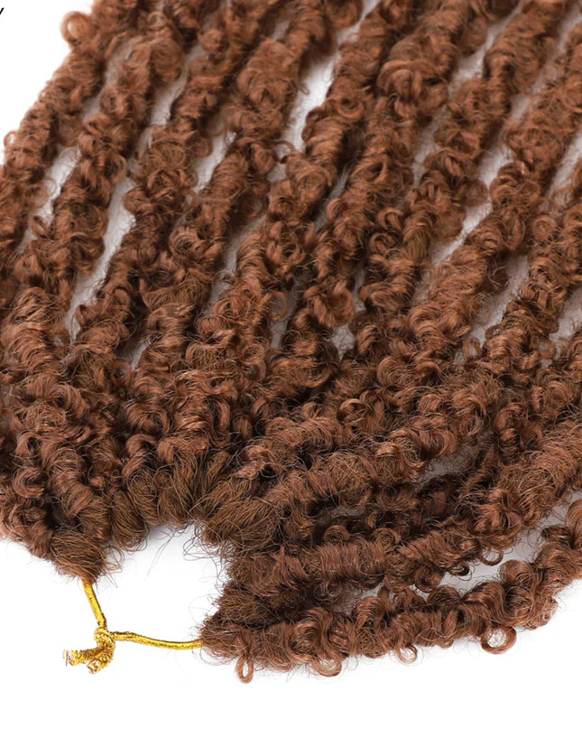 14 12 inch Butterfly Faux Locs Crochet Hair Braids Pre looped Distressed Goddess Butterfly Soft Locs Crochets Braids Cheveux Lok Caethelstore.com