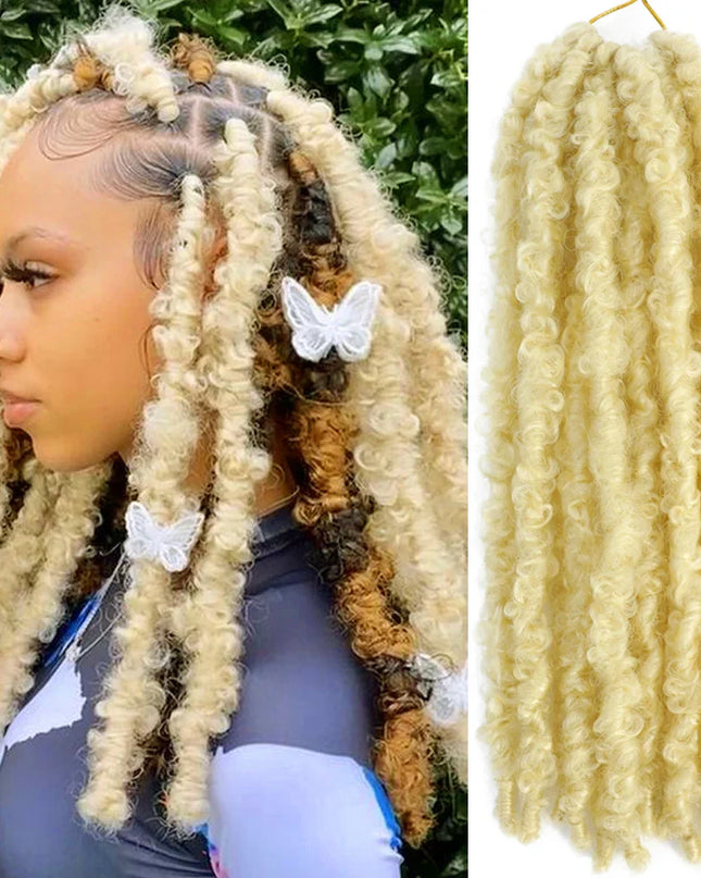14 12 inch Butterfly Faux Locs Crochet Hair Braids Pre looped Distressed Goddess Butterfly Soft Locs Crochets Braids Cheveux Lok Caethelstore.com