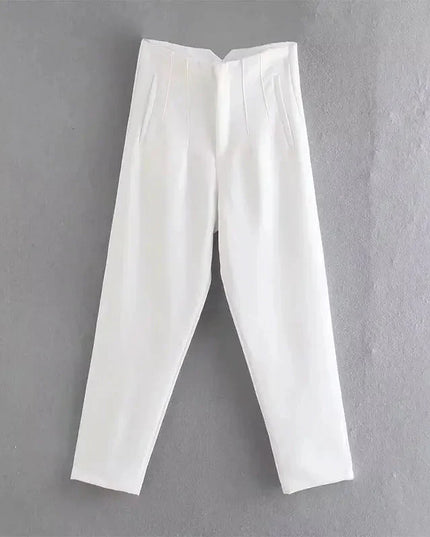 Women’s High Waist Slim Trousers