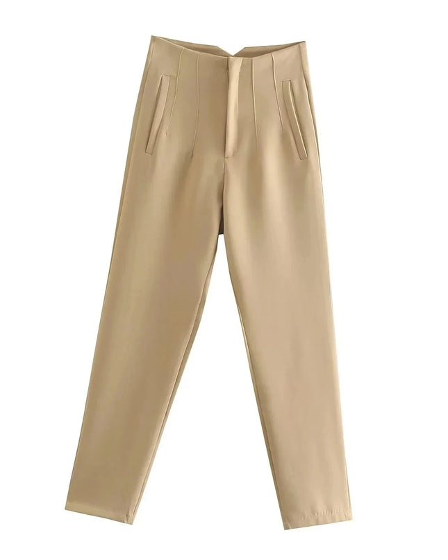 Women’s High Waist Slim Trousers FitiqueFit