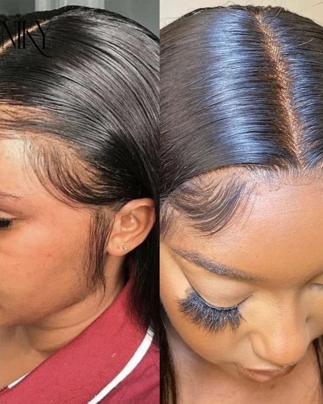 Full Lace Wigs Human Hair Pre Plucked Brazilian Remy Hair Wigs For Women Bone Straight Human Hair Wigs HD Transparent Lace Wigs
