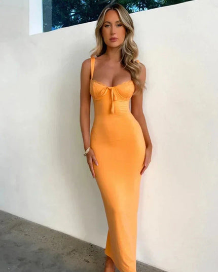 Siesta Elegant Bodycon Maxi Dress