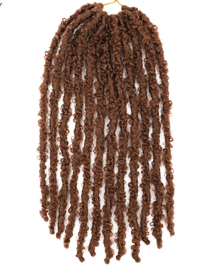 14 12 inch Butterfly Faux Locs Crochet Hair Braids Pre looped Distressed Goddess Butterfly Soft Locs Crochets Braids Cheveux Lok Caethelstore.com