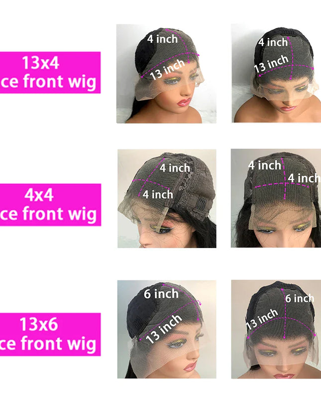 13x4 13x6 Body Wave Lace Front Wig 30 Inch Transparent Lace Frontal Wig Human Hair Wigs For Women Pre Plucked Lace Closure Wig