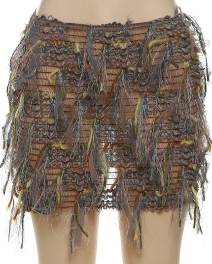 Colorful Tassel Skirt