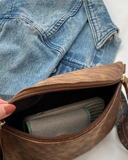 Brown Hobo Bag with phone inside | Women's Chest, Waist & Shoulder Bag