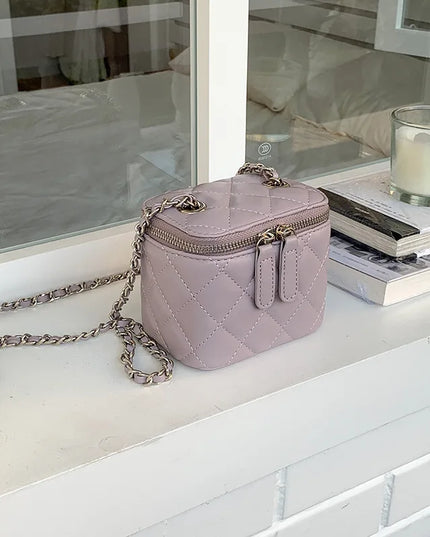 Mini Denim Crossbody Bags for Women | Lingge Chains Shoulder Bag & Fashion Brands Box Bag (Lipstick Coins Purses & Handbags)