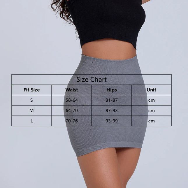 1 Pc Spring/Summer New High Waist Elastic Business Women's Mini Skirt, Black Slimming Knitted Half Skirt, Professional Workwear Urban Fashion Icon
