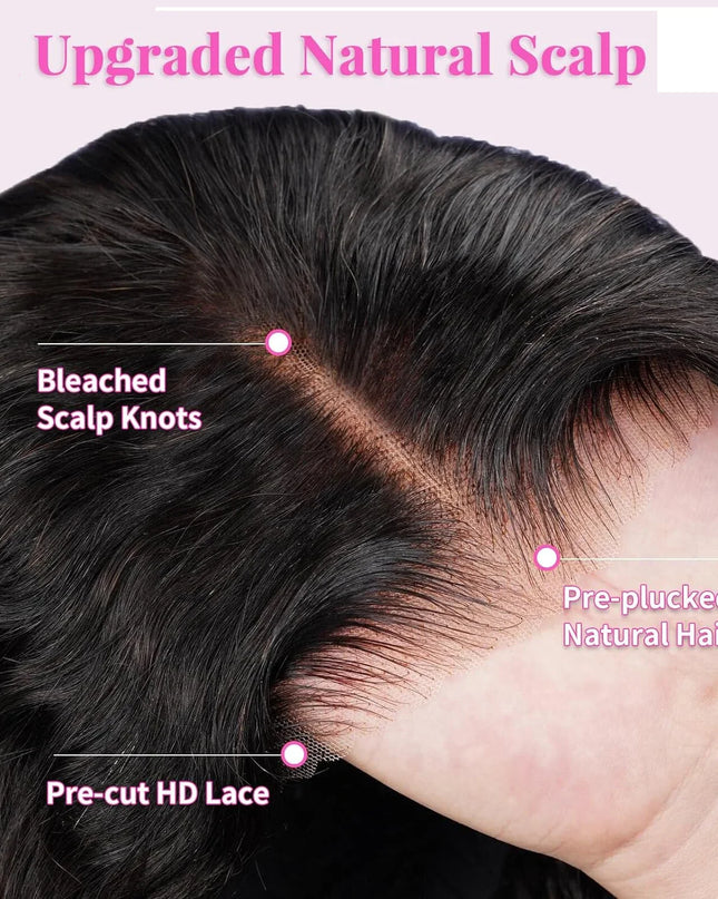 13x4 Lace Frontal Wig Human Hair Short Bob Wig Body Wave 4x4 HD Lace Front Closure Wig Brazilian Virgin Hair Natural Black Color Caethelstore.com