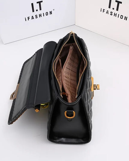 Women's Handbag New Autumn & Winter | High-End Light Luxury Diamond Grid Small Square Bag (Shoulder & Crossbody)