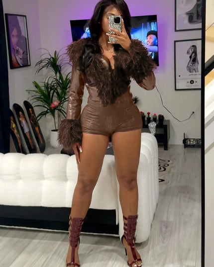 Sexy Leather Bodycon Shorts