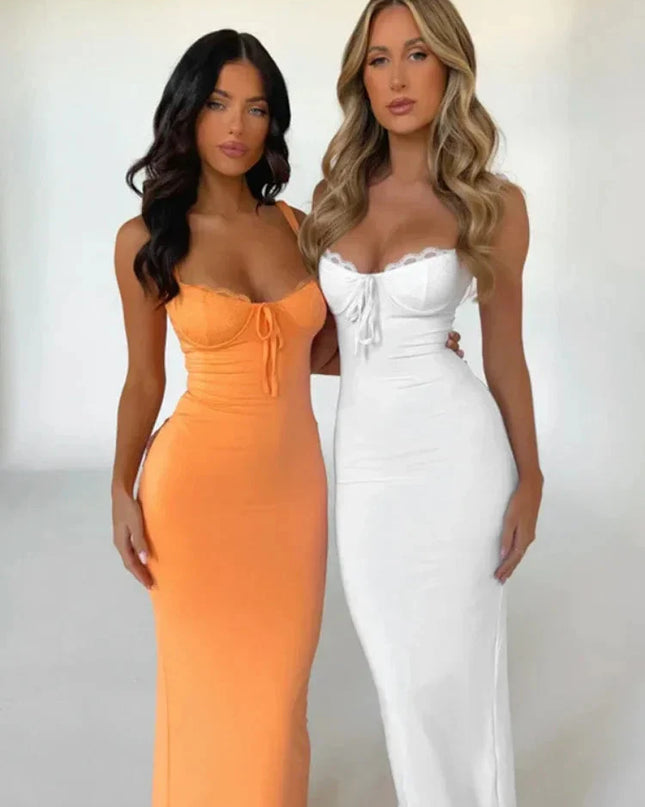 Siesta Elegant Bodycon Maxi Dress