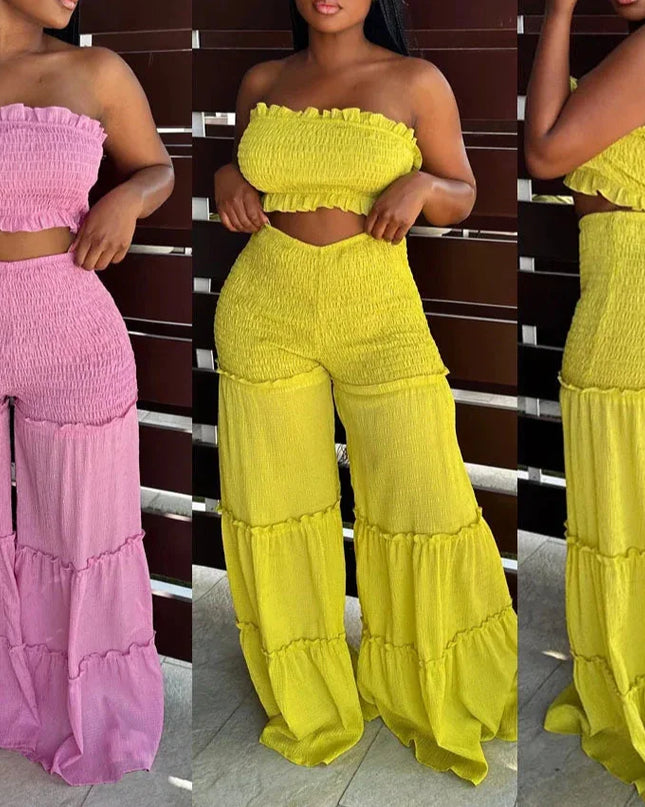 Such a Flare Two-Piece Pants Set
