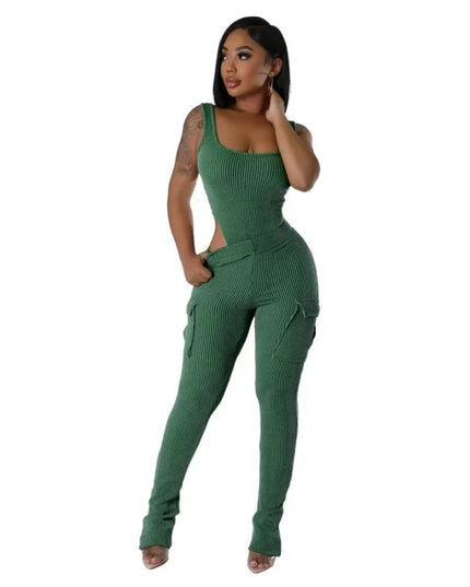 Cargo Pants with Pockets Set
