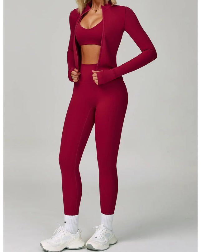 2/3-Piece Activewear Set – Sports Bra & High Waist Leggings Caethelstore.com