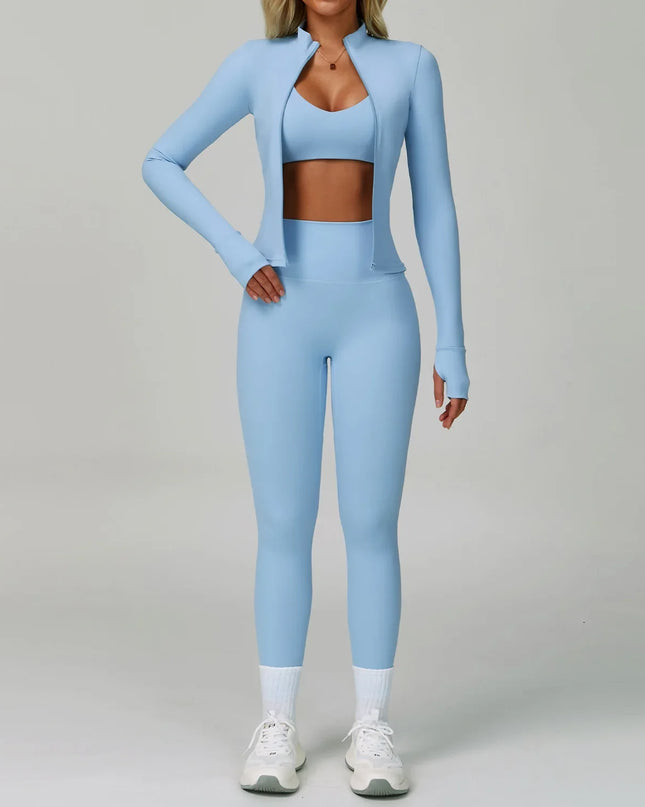 2/3-Piece Activewear Set – Sports Bra & High Waist Leggings Caethelstore.com