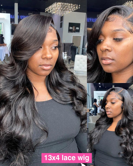 13x4 13x6 Body Wave Lace Front Wig 30 Inch Transparent Lace Frontal Wig Human Hair Wigs For Women Pre Plucked Lace Closure Wig