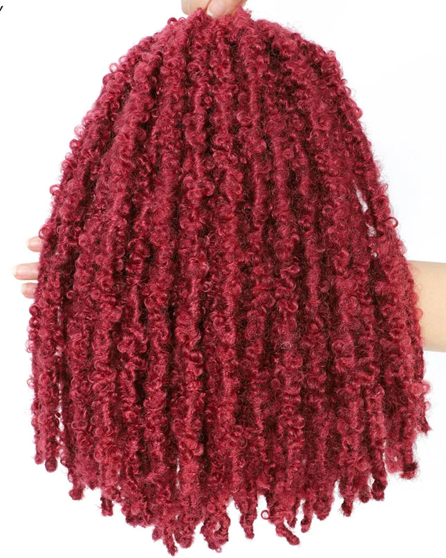 14 12 inch Butterfly Faux Locs Crochet Hair Braids Pre looped Distressed Goddess Butterfly Soft Locs Crochets Braids Cheveux Lok Caethelstore.com