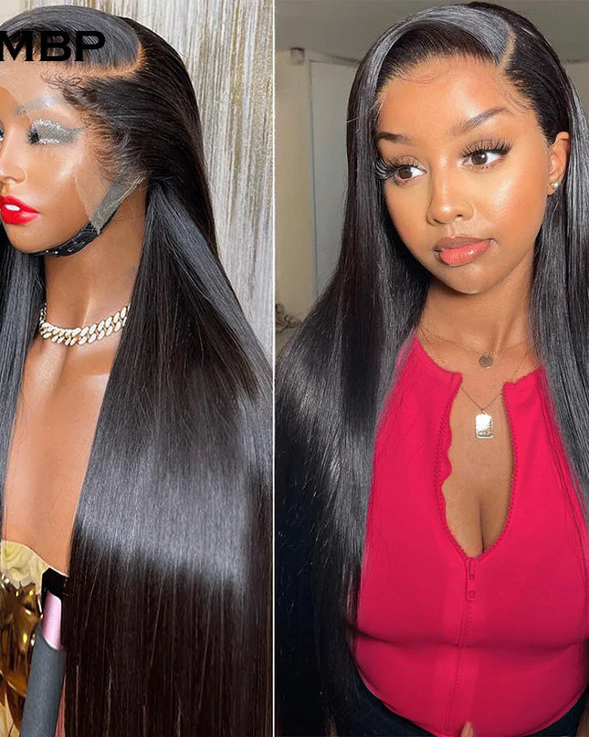 Glueless Wigs Human Hair 30 34Inch Straight 13x4/13x6 HD Lace Frontal Wigs Brazilian Preplucked Lace Front Human Hair Wig HMBP