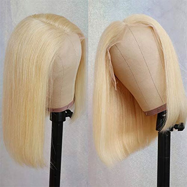 Junoda 613 Blonde Bob 4x4 13x4 Human Hair Lace Wig High Quality Fast Shipping junoda