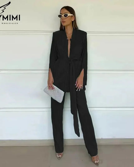 Fabulous Pleated Casual Party 2 Pc Set