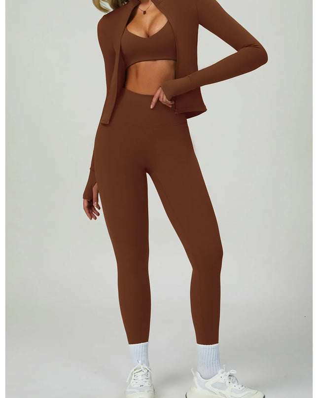 2/3-Piece Activewear Set – Sports Bra & High Waist Leggings Caethelstore.com