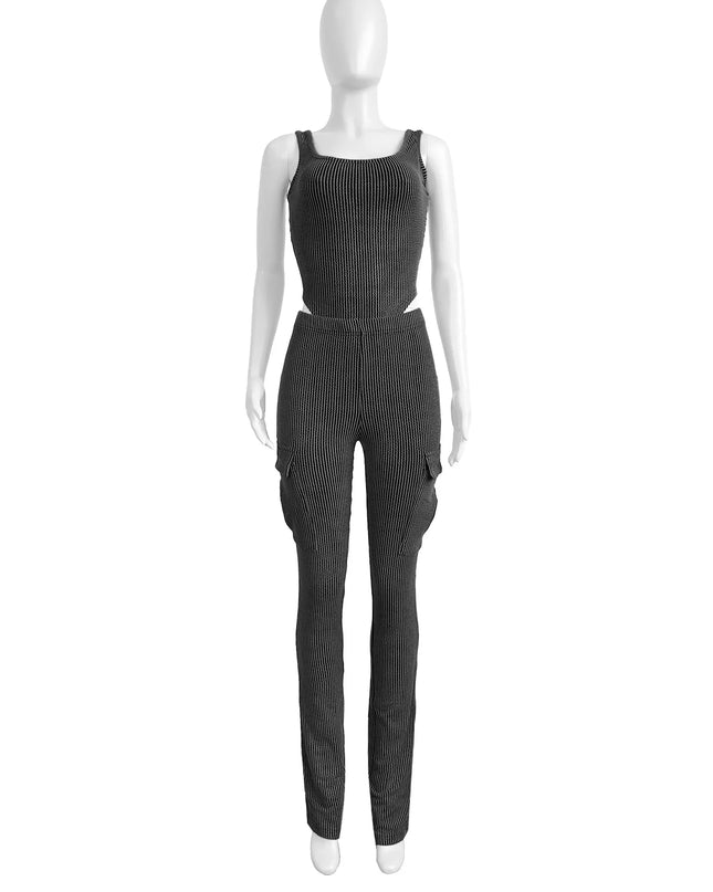 Cargo Pants with Pockets Set