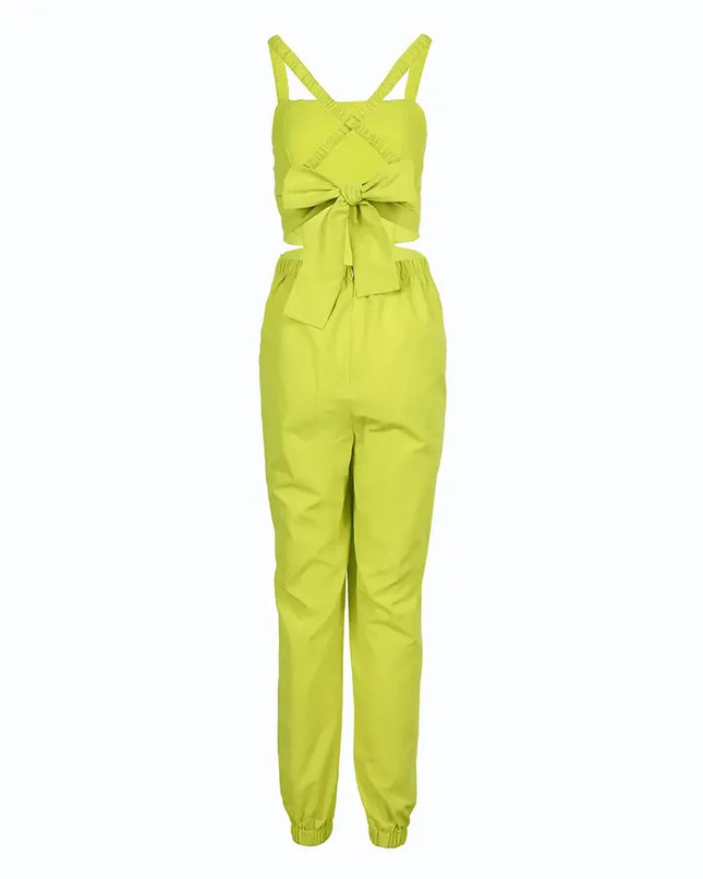 Elegant Summer Fashion Jumpsuit for Women - Shoulder Straps