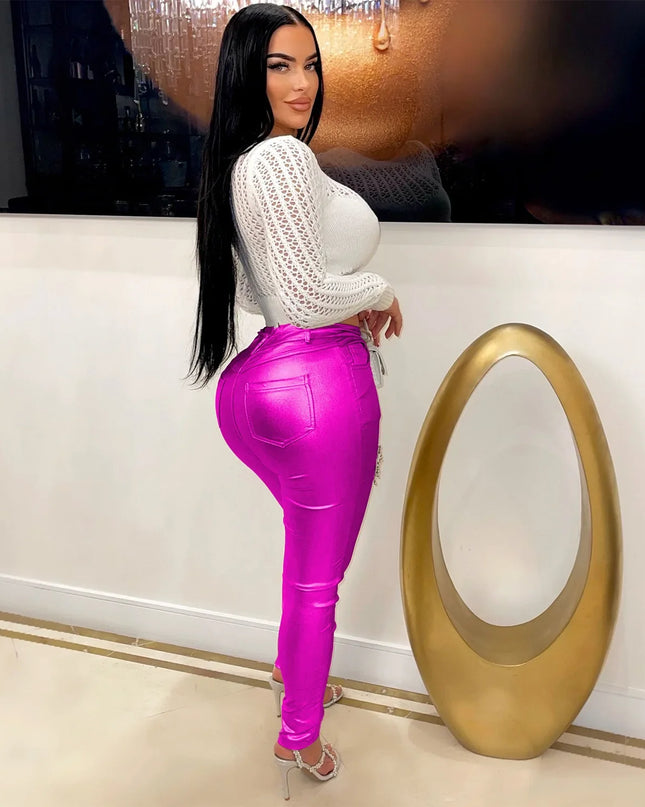 Rhinestone Bodycon Pants