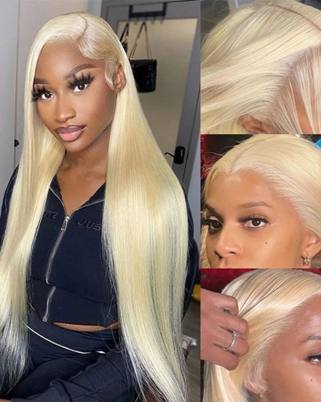 Colorful Straight Hair Lace Closure Wigs, High 200% Density junoda