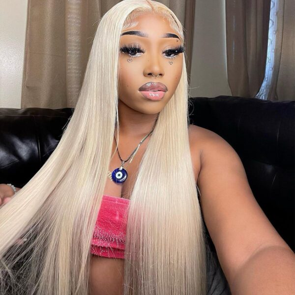 Colorful Straight Hair Lace Closure Wigs, High 200% Density junoda