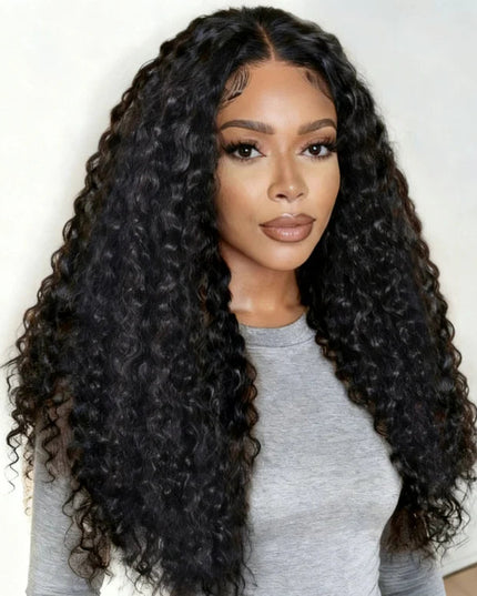 Deep Wave Pre-Cut Lace Pre-Plucked Bleached Knots Wear & Go Glueless Wig Flash Sale junoda