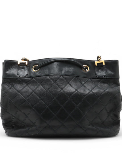 Chanel Lambskin Black Quilted Shoulder Bag 0 Series #3752