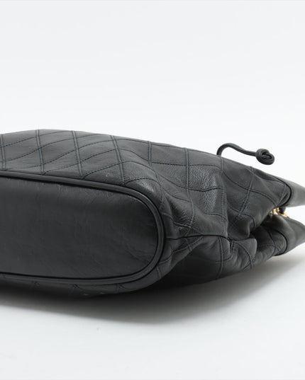 Chanel Lambskin Black Quilted Shoulder Bag 0 Series #3752