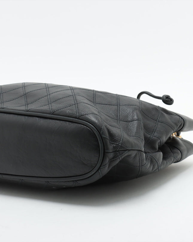 Chanel Lambskin Black Quilted Shoulder Bag 0 Series #3752